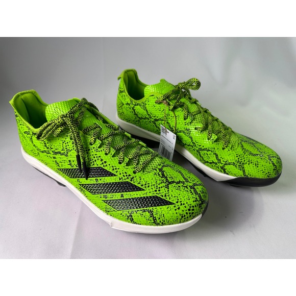 Adidas Adizero Electric 2.0 Exotic Speed Green Mamba Cleats JR7821 Men\'s Size 13